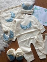 هفت تکه بیمارستانی طرح بال فرشته 😍(آبی) - Image 3