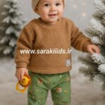 بلوز شلوار حیوانات وارداتی🥳رنگ قهوه ای