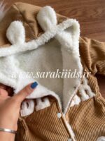 سرهمی نوزادی زمستانه کبریتی داخل تدیطرح bear (قهوه ای) - تصویر 2