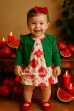 🍉🍒پیراهن دو تکه طرح انار🍒🍉