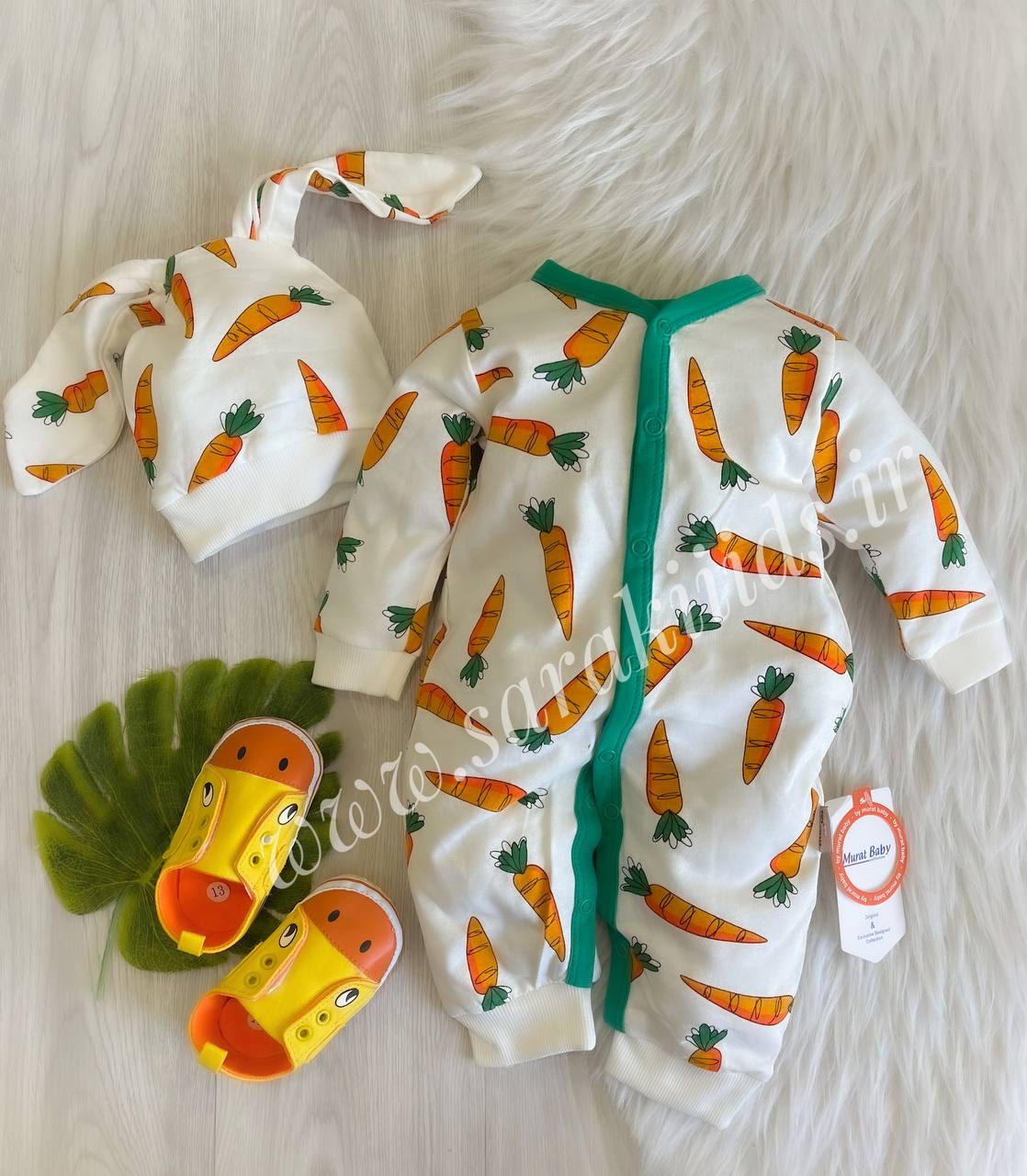 SK84333 سرهمی نوزادی هویج کوچولو ترک - تصویر 1