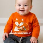 بلوز شلوار نخ پنبه روباه کوچولو🥰