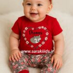 دو‌تکه نخ پنبه قلب شکوفه ای😎( قرمز)