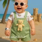 بیلر شورتکی دو تکه عروسک دار وارداتی🥰