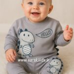 ست بلوز شلوار نخ پنبه دایناسوری 🥰در پنج رنگ❤️