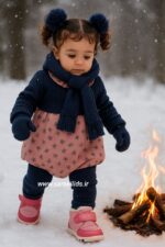 XLAOLIUBAO نیم بوت صورتی وارداتی برند 👌