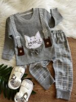 بلوز شلوار نخ پنبه گربه کوچولو🤩 - Image 2