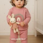 بلوز شلوار رنگین کمان بیسکوئیتی برند ترک😍