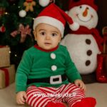 لباس  سرهم جن جن کریسمس مخملی وارداتی