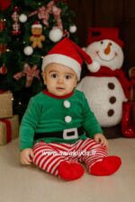 لباس  سرهم جن جن کریسمس مخملی وارداتی