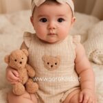 رامپر تدی موسلین وارداتی🥰بسیار خنک