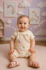 بیلر شورتکی بادی دار برند ترک🥳طرح یونیکورن