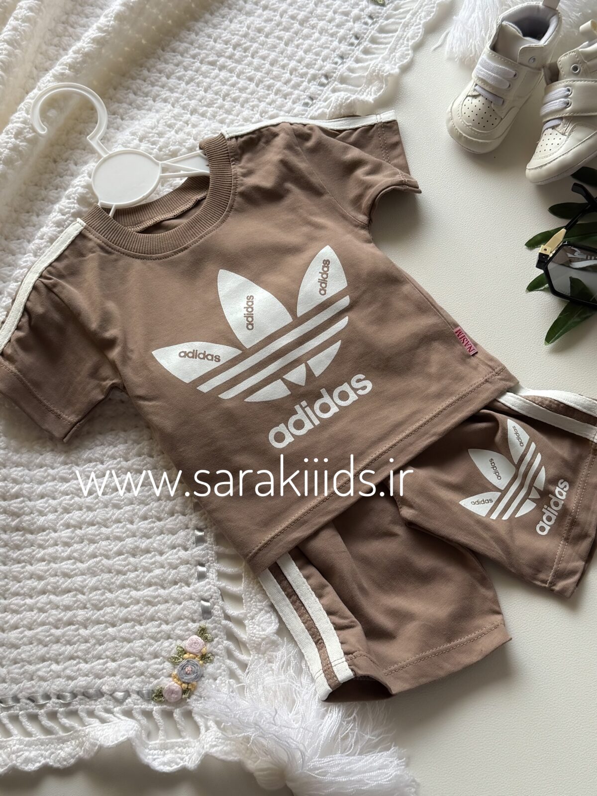 دو تکه نخ پنبه اسپرت آدیداس😎چهار رنگ