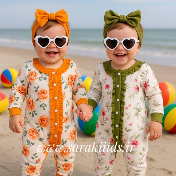 سرهمی تل دار گیاهی وارداتی گلبهار🥰دو رنگ