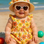 پیراهن کلاهدار ساحلی برند ترک😍