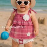 پیراهن دخترانه عروسکی مدل ساحل🤗🌿🌴