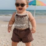 ست تاپ و شلوارک پلنگی