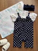 رامپر وارداتی نخ پنبه 🥰سرمه ای - Image 2