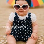 رامپر وارداتی نخ پنبه 🥰سرمه ای