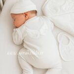 هفت تکه بیمارستانی طرح بال فرشته 😍(سفید)