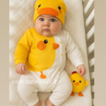 سرهمی کلاهدار نخی جوجه طلایی 🐤