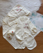 ست نخ پنبه اعلا بیمارستانی طرح قلب🥰 (قرمز) - Image 2