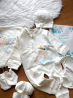 شش تکه بیمارستانی نخ پنبه فیلی پسرانه😍آبی - Image 2