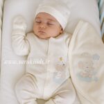 شش تکه بیمارستانی نخ پنبه فیلی پسرانه😍آبی