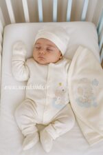 شش تکه بیمارستانی نخ پنبه فیلی پسرانه😍آبی