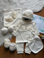 هفت تکه بیمارستانی طرح بال فرشته 😍(سفید) - Image 3