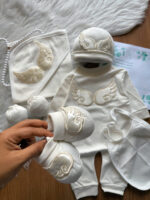 هفت تکه بیمارستانی طرح بال فرشته 😍(سفید) - Image 2