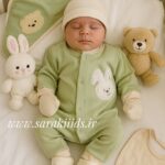 هشت تکه نخ پنبه اسپرت خرس و خرگوشی😇