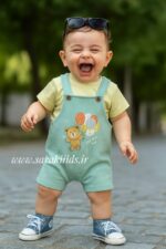 دو تکه خرسی ترک 🥰رنگ سبز