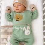 هفت تکه نخ پنبه خرس 😍(سبز)