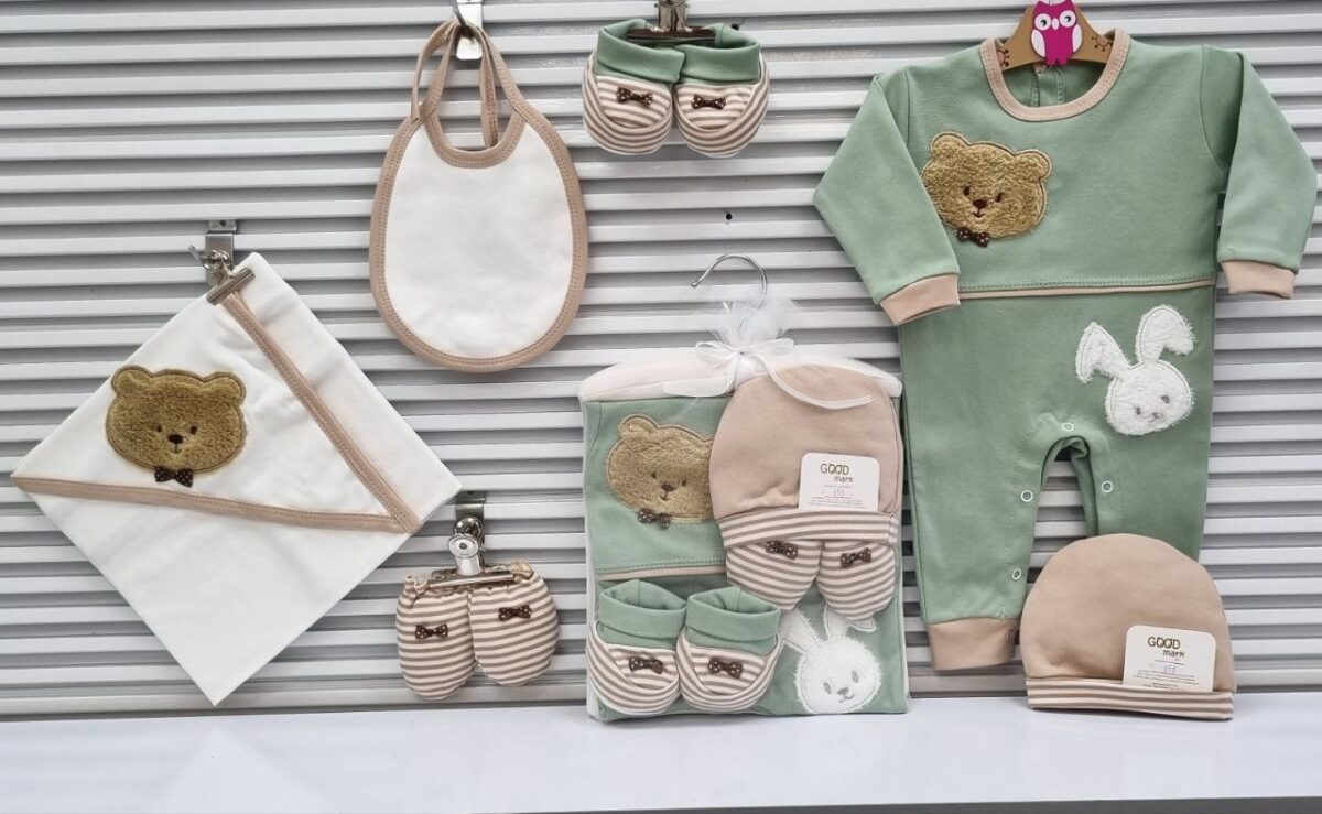 هفت تکه نخ پنبه خرس 😍(سبز) - Image 2