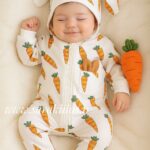 سرهمی کلاهدار هویج کوچولو برند ترک🥳 ارسال 26 مرداد