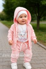 سه تکه بیسکوئیتی نخ پنبه دخترانه🥰 ارسال 3 شهریور - Image 5