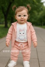 سه تکه بیسکوئیتی نخ پنبه دخترانه🥰 ارسال 3 شهریور