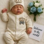 سرهمی نخ پنبه کلاهدار پادشاه کوچولو🥹