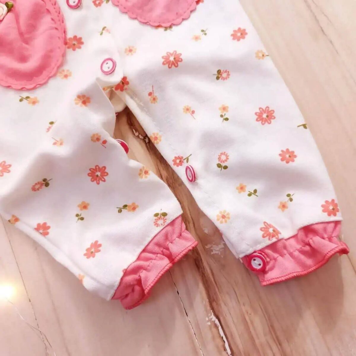 سرهم نخ پنبه دو رنگ گل بهار😍(ارسال 15 شهریور ) - Image 4