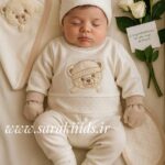 هفت تکه نخ پنبه خرس کلاهدار😍