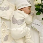 هفت تکه بیمارستانی طرح بال فرشته 😍 طوسی