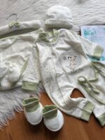 هفت تکه نخ پنبه گلدوزی شده بیمارستانی🥳 (طرح ماه و ستاره) - Image 3