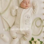 هفت تکه نخ پنبه گلدوزی شده بیمارستانی🥳 (طرح ماه و ستاره)