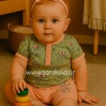 بلوز آستین کوتاه با شلوارک مینی موسی