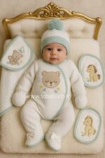 هفت تکه نخ پنبه تکه دوزی یونیکورن🥰 - Image 5