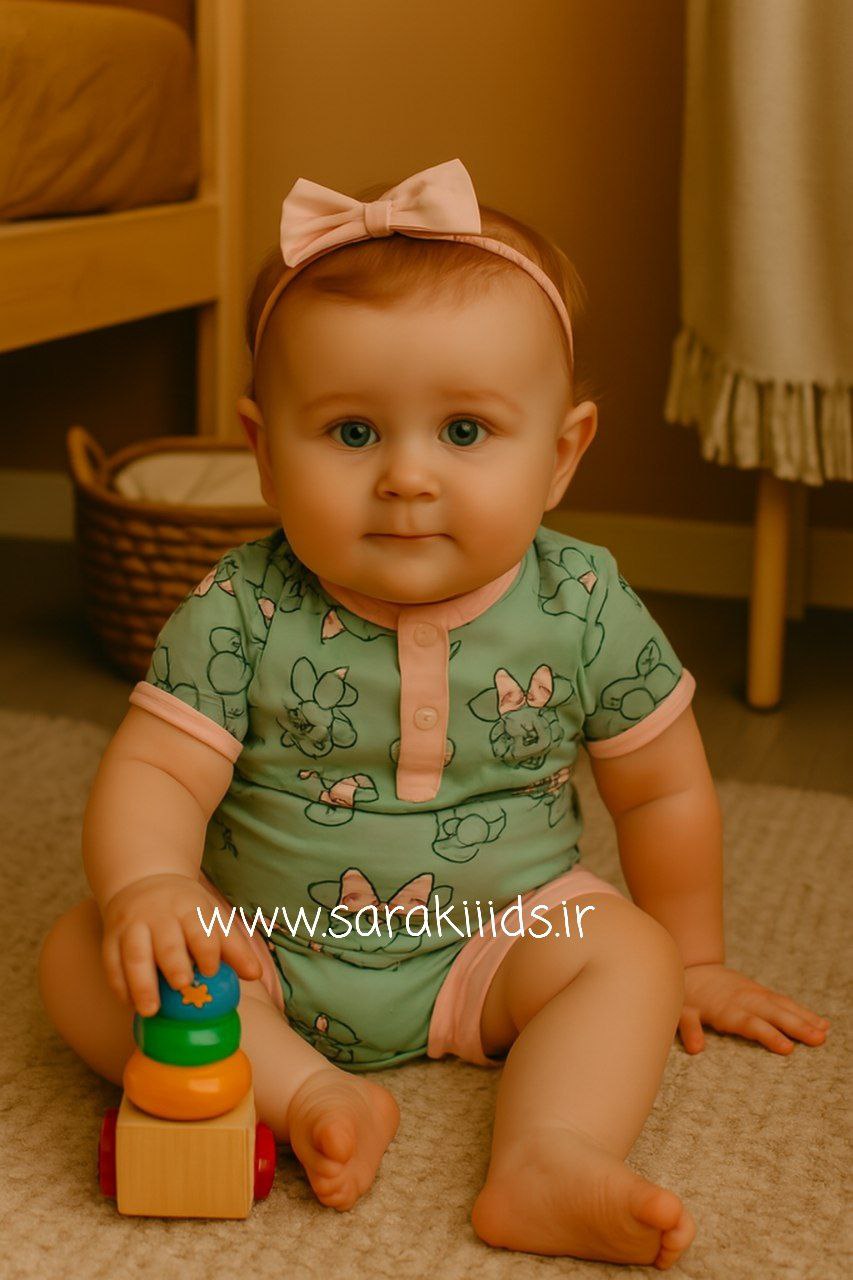 SK43648.1 بادی با شورت نخ پنبه مینی موسی - Image 1