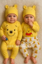 بادی و شلوار کلاهدار نخ پنبه اسپرت پو‌کوچولو🥹 - Image 5
