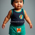 تاب و شورتک نخ پنبه روباه