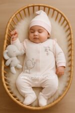 سرهمی کلاهدار گلدوزی شده برند ترک😍